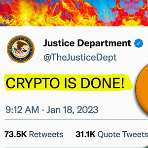 It’s Started: DOJ Issues “Enforcement Action” Against Crypto 🚨