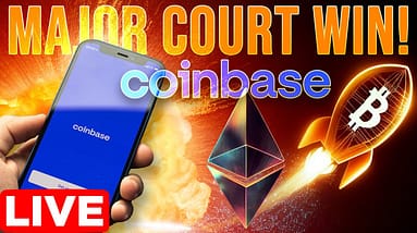 Major Coinbase Court Win! + Crypto Rally🔥🚀LIVE🔴
