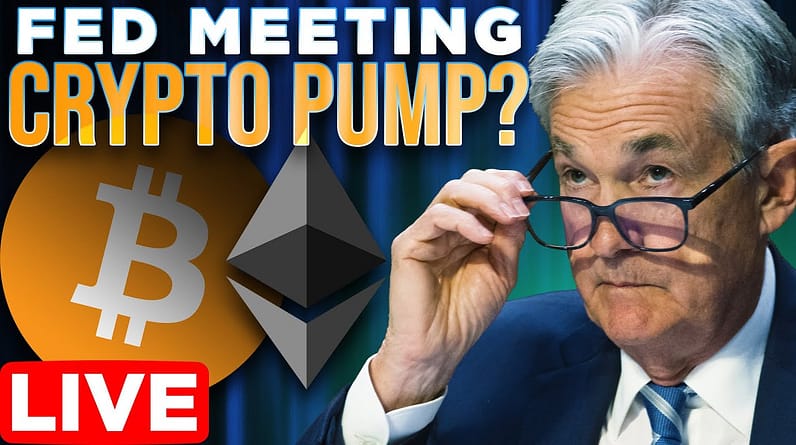 Fed Meeting Crypto Pump? LIVE🔴Jerome Powell + Inflation Data