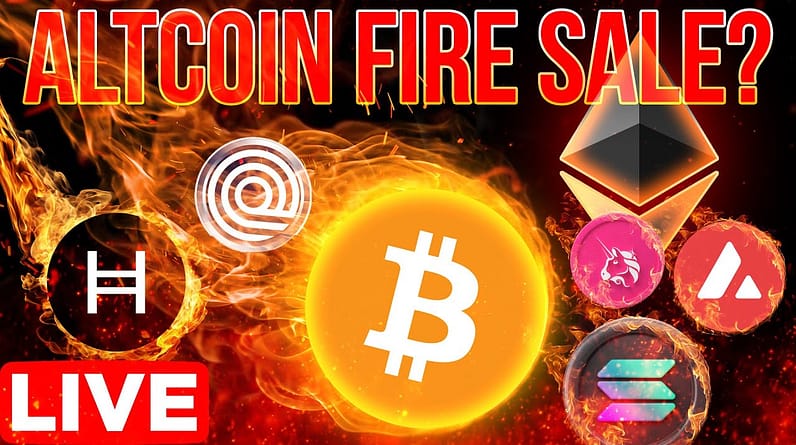 Altcoin Fire Sale?🔥Crypto Market Update🔴LIVE